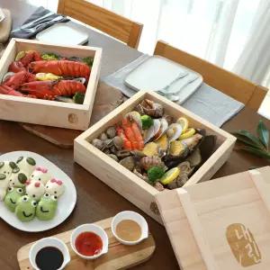 내린 편백나무찜기 대형 3단 전참시 편백찜기 다이어트 캠핑 집들이 홈파티