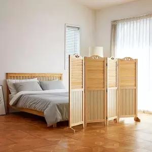 까사라움 하프갤러리 원목 4단 인테리어 낮은 파티션 내추럴