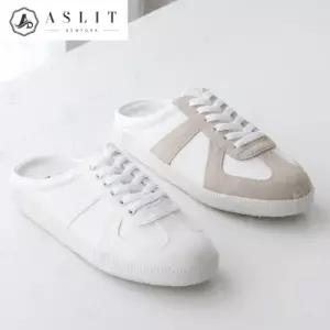 [애슬릿] 커플 독일군 뮬 스니커즈 블로퍼 슬리퍼 3cm