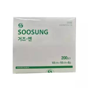 수성 접은거즈 10cmx10cmx8p 200매 부직포 소독 드레싱 가아제