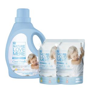 네이쳐러브메레 쿨 프레쉬 유연제 용기 리필 1+2 세트 아기 유연제