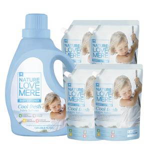 네이쳐러브메레 쿨 프레쉬 유연제 용기 리필 1+4 세트 아기 유연제