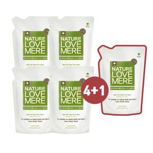 네이쳐러브메레 식기세정제 리필 4팩 + 1팩 세트