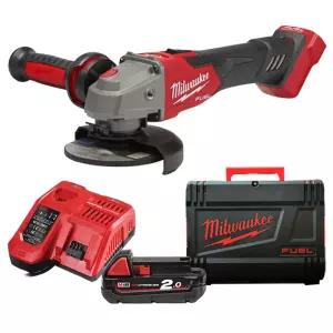 밀워키 M18 FSAGV125XB-201X 충전그라인더 풀세트