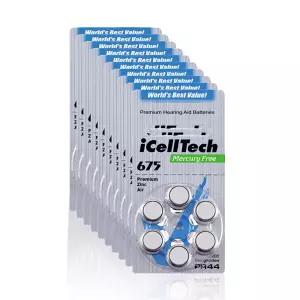 아이셀텍 보청기 675번(60EA) 배터리 건전지 밧데리 약