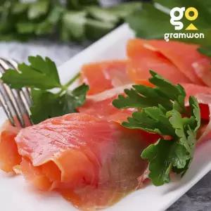 코호 손질 훈제연어 슬라이스 1kg 회 연어초밥 샐러드 스테이크