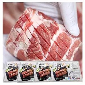 엄마손 우리돼지왕 양념구이-1박스(1.4kgx4팩)16대 국내산돼지갈비,