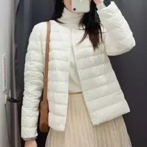 가벼운 오리털 여자패딩점퍼 외투 이너 아우터 여성오리털점퍼 초경량패딩 핑크 블랙