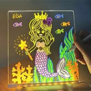 LED 아크릴 무드등 만들기 네온사인 집들이선물 메모판 무드등 수면등 DIY