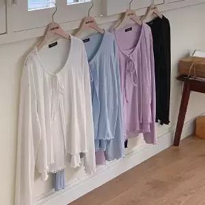 핫핑 바잉 물결 가디건+슬리브리스 세트