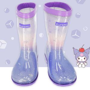 산리오 쿠로미 트로피칼 PVC 아동장화 바닥미끄럼장지 180 190 200 210 220