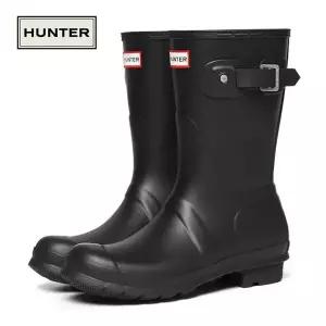 [헌터] 우먼스 오리지널 숏 레인부츠 WFS1000RMA_BLK