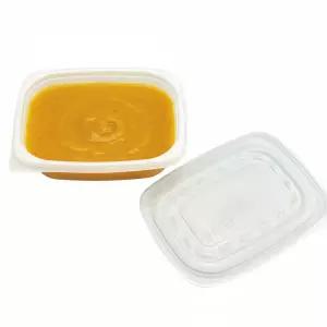 다회용기 죽용기 일회용 사각 전자레인지 포장용기 소 100개 (뚜껑포함)