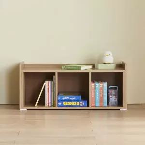 [가구리빙]주니토 1000 1단 낮은 책장 라운드형 2colors