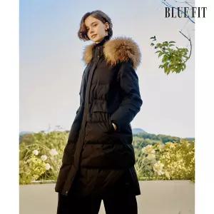 [파격 초특가] 블루핏 라쿤퍼 헝가리 롱 구스다운*