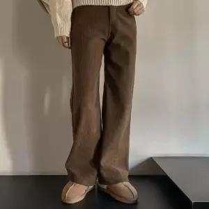 [시크릿라벨] [히터바지/3단기장/융기모]코듀로이 와이드 팬츠