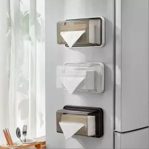 냉장고 자석 티슈 케이스 공간활용 화장지 각티슈 커버/타월/핸드/타올/페이퍼/화장실/벽걸이/휴지걸이