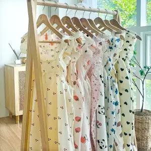 여성 빅사이즈 프릴 나시 원피스 파자마 여자 잠옷