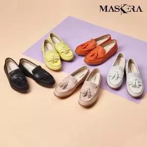 공영단독 [마스케라] 천연 소가죽 펀칭 로퍼(히든 키높이3.5cm)