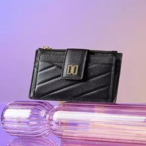 닥스 액세서리 25FW [CARLISLE MODERN]블랙 칼라일 패턴 골드 DD 카드지갑 DCHO5F418BK