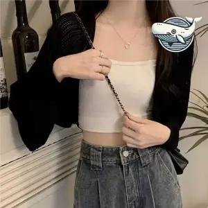 ONM 여름 얇은 니트 볼레로 패션 가디건 라이트웨어