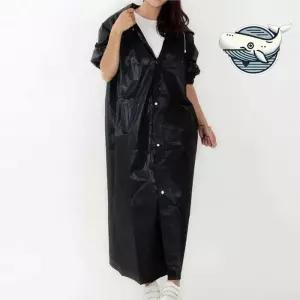 [라일리] Rly 여름 비옷 남녀공용 후드 방수 EVA 레인코트