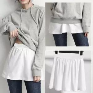 ONM 레깅스 맨투맨 레이어드 트임 보조 스커트 숏치마