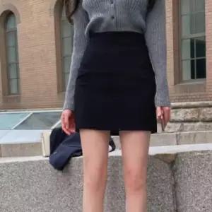 ONM 여성 데일리 캐주얼 하이웨스트 슬림 정장 미니 스커