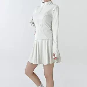 ONM 슬림핏 여자 운동복 요가 헬스 집업 자켓 스커트 세트