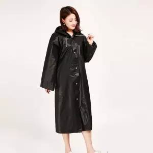 [라일리] Rly 우비 블랙 두꺼운 휴대용 레인코트 야외