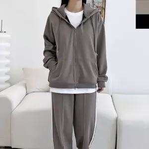 ONM 여자 빅사이즈 후드 집업 테잎 운동복 세트 1P 커플룩