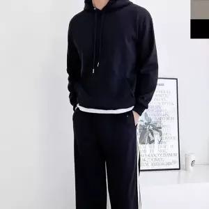 [라일리] Rly 남자 오버핏 라인 커플 트레이닝 세트 1P 남녀 후드티