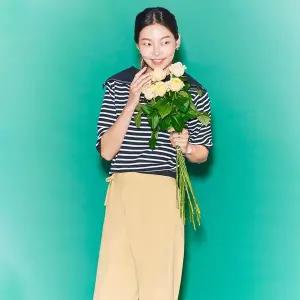 [SI](의정부점)세일러 카라 7부 스트라이프 니트 (SSKUUCF29400)(SSKUU29400)