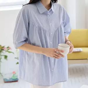 빅사이즈 505 바캉스스트라이프셔츠 DSMU283