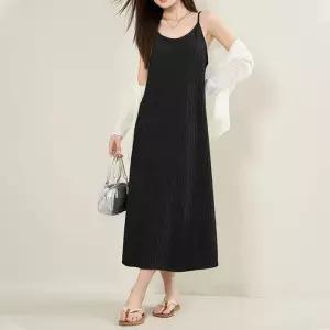 ONM 플리츠 끈나시 원피스 2color LM-0664