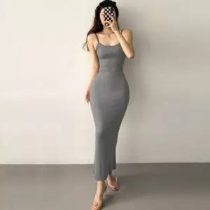 ONM 슬림핏 롱나시 원피스 여름 민소매 끈나시 미시룩