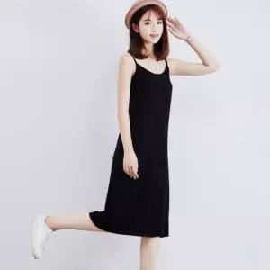 ONM 무지 민소매원피스 롱치마 데일리 끈나시 원피스