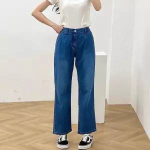 빅사이즈 506 뒷밴드쿨일자청바지 DLOP205