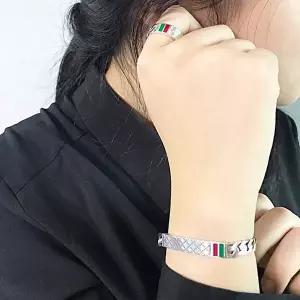 [차차실버]레인보우 6mm 은팔찌 명품 커플 생일선물 아들 딸 고급 세련된