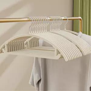 40000KM 어깨뿔방지 논슬립 반원형 플란넬 회전형 옷걸이 20개입