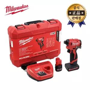 밀워키 충전임팩드라이버 M12 BLIDRC-5252C 12V 5.0Ah 2.5Ah 배터리2개