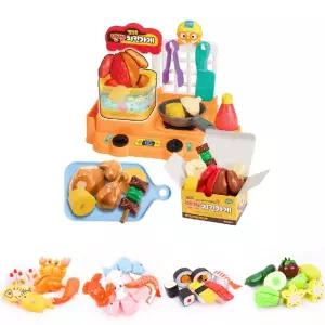 뽀로로 반반 치킨 가게/주방/역할/부엌/자르기/엄마/요리/완구/교구/소꼽/생일/모양/음식/도구/놀이/그릇