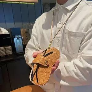 고품질 줄라이크 선글라스 홀더 가죽 안경 파우치 선그라스 케이스 선글라스가죽홀더 (WFJDR29)