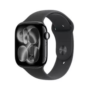 애플워치 11 GPS 46mm 제트 블랙 알루미늄 케이스 블랙 스포츠 밴드 (SM) MEUW4KH/A