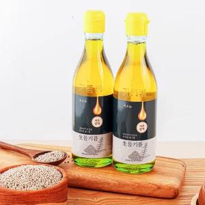 비소뉴 저온압착 생 들기름, 3개, 350ml 식사 혼밥 식사 일식 식사 즉석요리 식사 정식 식사 한식