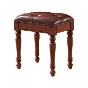 북유럽 엔틱 의자 해바라기 클래식 원목 메이크업 패브릭 체어 브라운 화장대