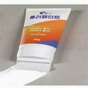벽지 복원제 셀프 페인트 간편 시공 커버 수리 보수 롤러형 크림화이트 200g