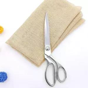 실버 스텐 재단가위(24cm) 행사용 커팅식 금장가위