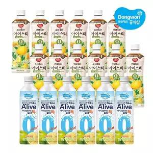 [동원] 보성홍차 레몬 12개 +테이크얼라이브 제로톡 스위티자몽 400ml x 6개
