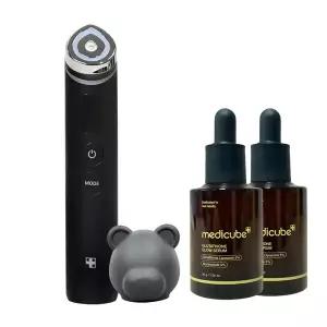 메디큐브 부스터프로블랙+베어헤드캡+앰플30g 2개